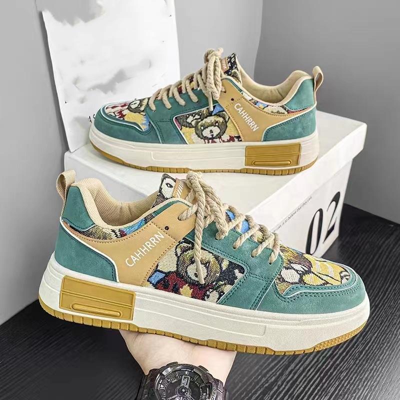 

Весенняя мужская обувь, дышащая парусиновая обувь, мужские трендовые универсальные маленькие белые туфли, спортивные повседневные туфли на толстой подошве 44