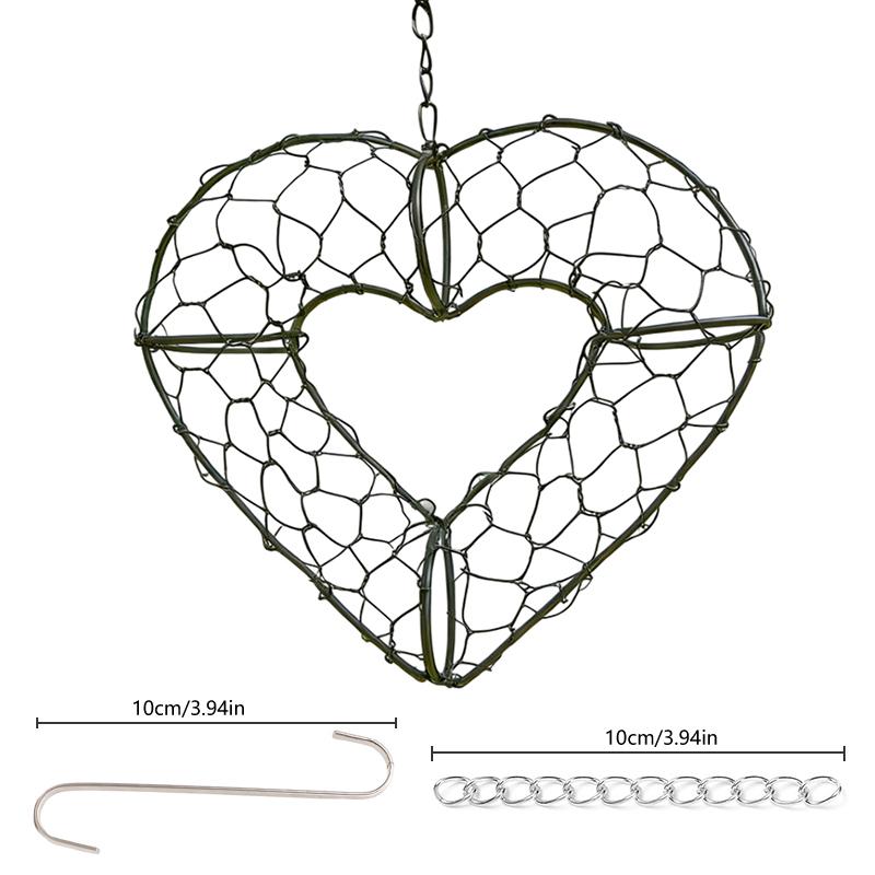 Cuore Nido Fatto a Mano in Fibra di Alpaca, Portaroccioli per Nidi di Uccelli, Rifugio Invernale sull'Albero per Uccelli Selvatici, Casette per Colibrì