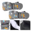 1 Pair Kids Snow Gloves Water Proof Adjustable Fastener Tape Hanging Buckle Windproof Riding Gloves for Daily Wear