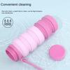 Reuseable Retractable Coffee Cup Portable Collapsible Water Cups Silicone Sport Bottles  Hiking