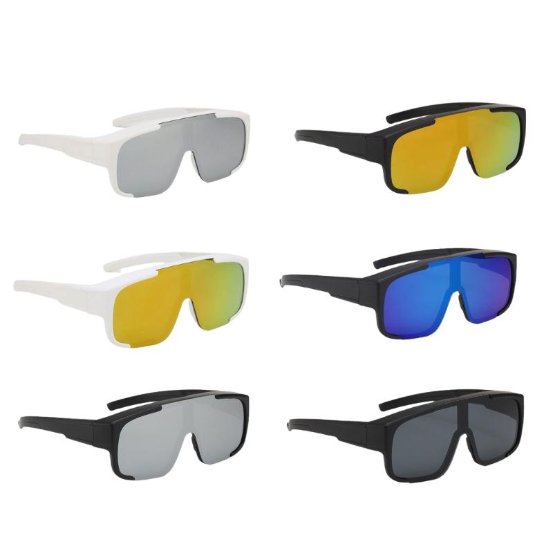 Cycling Glasses Sports Sunglasses Road Cycling Eyewear Fishing Driving Goggles Oversized Fit Over Glasses Easy To Use