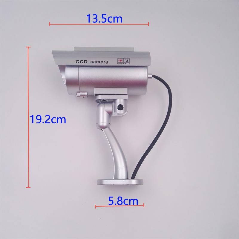 Solar-Powered Dummy Security Camera with LEDs