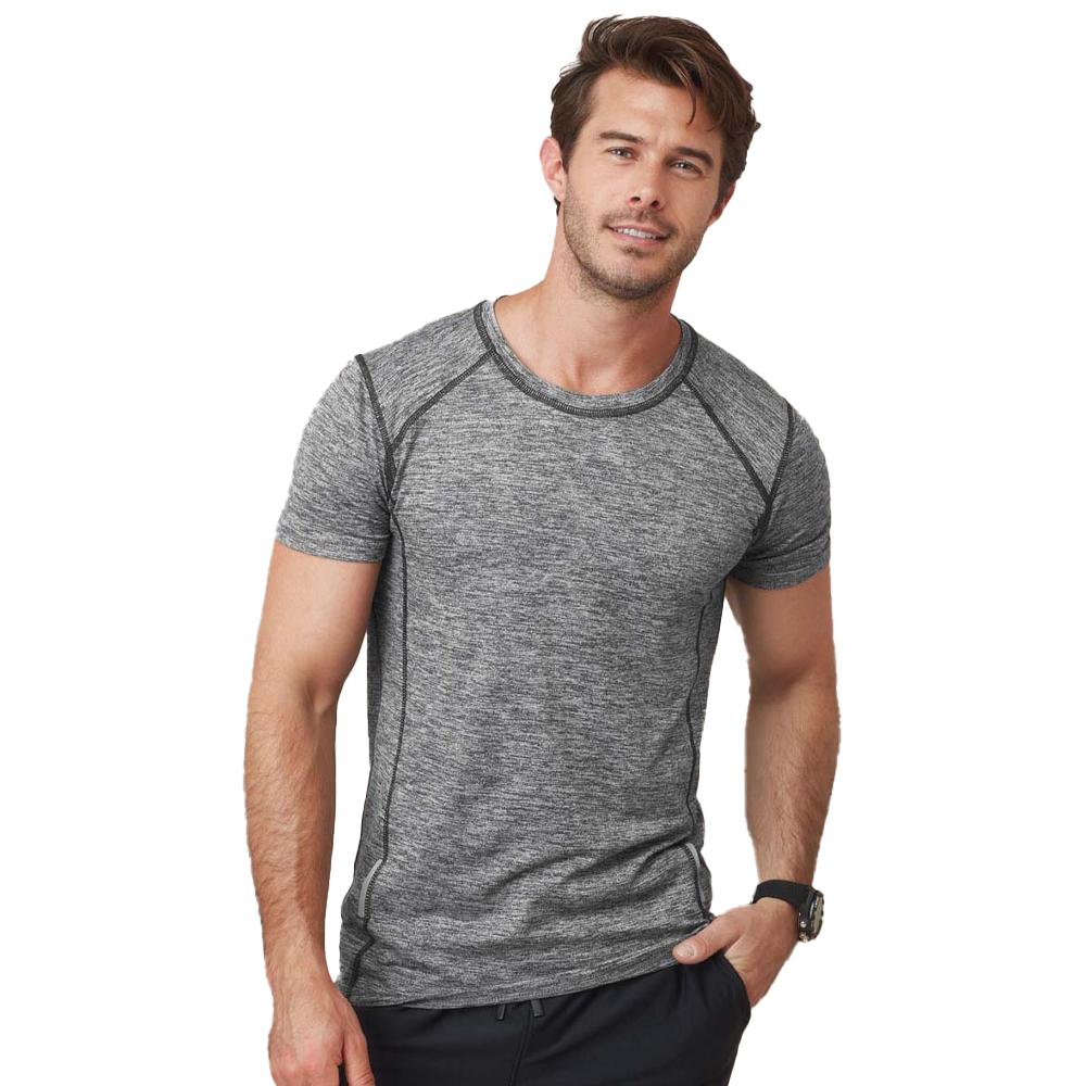 Stedman Mens Heather Reflective Detail Slim Sports T-Shirt