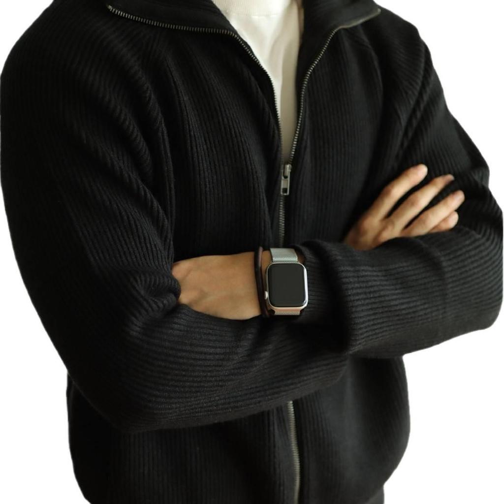 Herren Schwere Strick-Reißverschlussjacke: Warm, Anti-Pilling, Lässig & Klassisch für Herbst/Winter