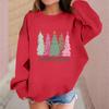 Children's Fashionable Casual Long-sleeved Loose Christmas Print Pullover Sweatshirt