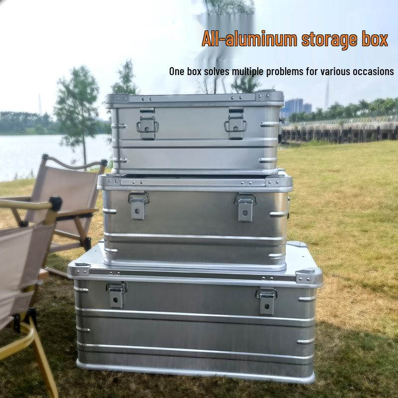 Aluminum Storage Box: Outdoor Camping & Travel Organizer