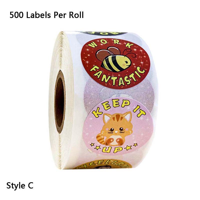 500 Pezzi/Rotolo Cartoon Animal Reward Stickers Diario Scrapbooking Insegnante Incentive Rtengtunn Labels Sticker B 500 Pezzi/Rotolo Cartoon Animal Reward Stickers Diario Scrapbooking Insegnante Incentive Rtengtunn Labels Sticker B