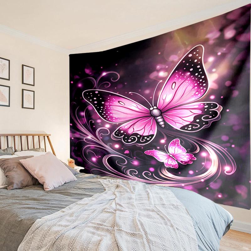 Pink Roses And Hearts Tapestry, Unique Design Tapestry, Wall Decor for Bedroom,Livingroom, Playroom,Heartwarming Fan Holiday Gifts