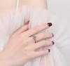 2CT Moissanite 925 Silver Ring Luxury for Women Engagement Wedding Simple Jewelry Birthday Gifts Fashion High Quality