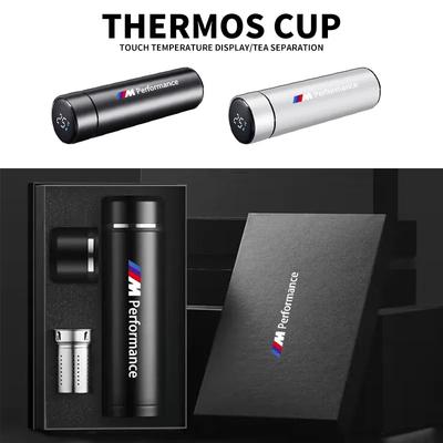 500ml Portable Car Intelligent Stainless Steel Thermos Bottle For BMW Performance M Power M3 M5 E46 E39 E36 E34 E30 E90