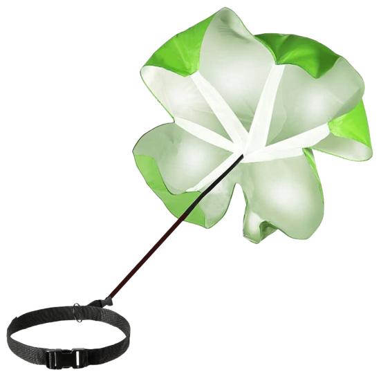 Widerstandsfallschirm, verstellbarer Bund, verschleißfest, gute Zähigkeit, wiederverwendbar, tragbar, Laufgeschwindigkeitstraining, Beschleunigungstraining, Fitness