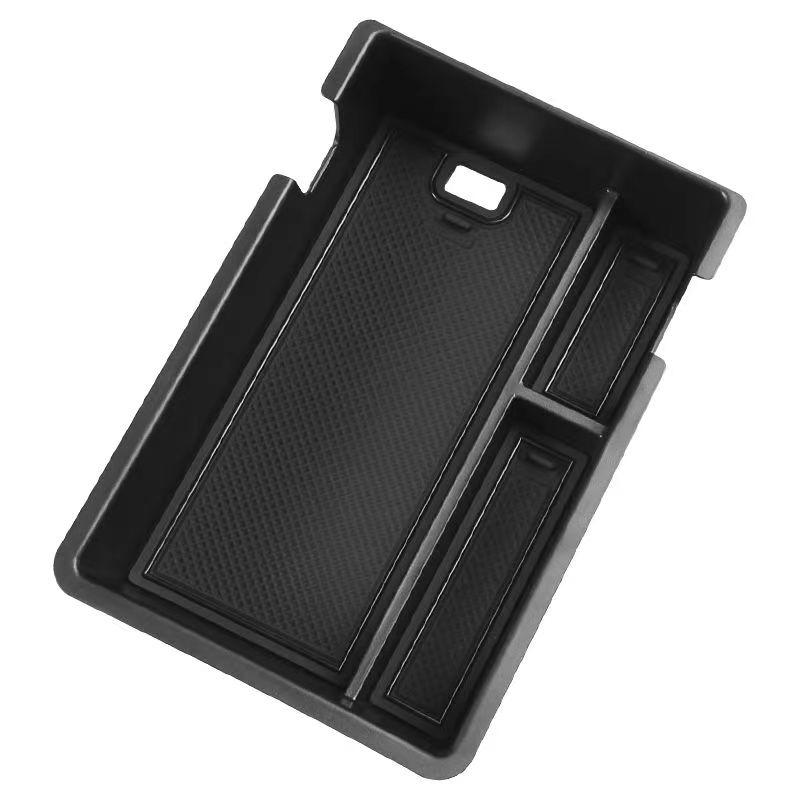 For BYD Yuan UP EV 2024 Accessories ABS Black Centra Armrest Secondary Storage Sort Tidy Up Box Center Console Organizer Tray