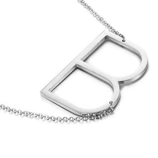Women 26 English Letter Pendant Chain Necklace Choker Party Jewelry Gift