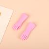 1Set 1:12 Dollhouse Miniature Rain Boots Gardening Gloves Gloves Baking Gloves Laundry Mitts Model Farm Decor Toy