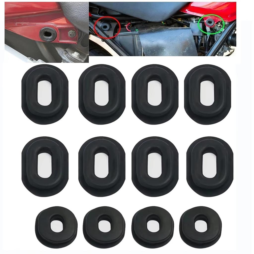 18pcs Motorcycle Rubber Edge Cover Pads Easy Installation Motorcycle Rubber Gasket Comprehensive Protection for CG/ZJ125