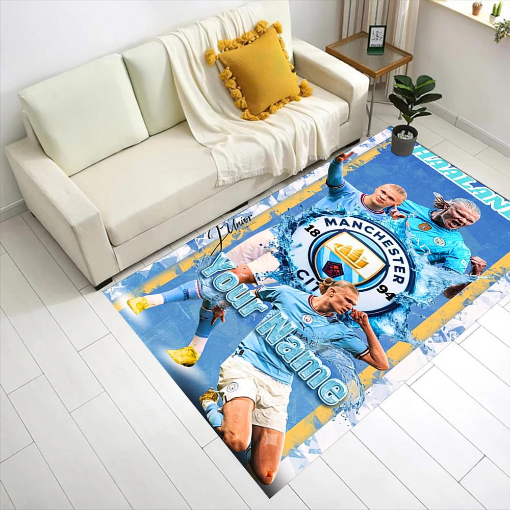 Haaland (108) Personalized Text Area Rug Design for Kitchen Game Room Foyer Dormitory Antislip Carpet Anime Office Decor