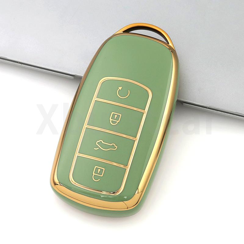 Autosleutelhoesje Cover Voor Chery Tiggo 4 5X 7 Pro 8 Exeed Txl Tx Lx Tiggo 8 Pro Tiggo 8Plus Nieuwe 5 Plus 7 Pro 4 Tpu Shell Sleutelhanger