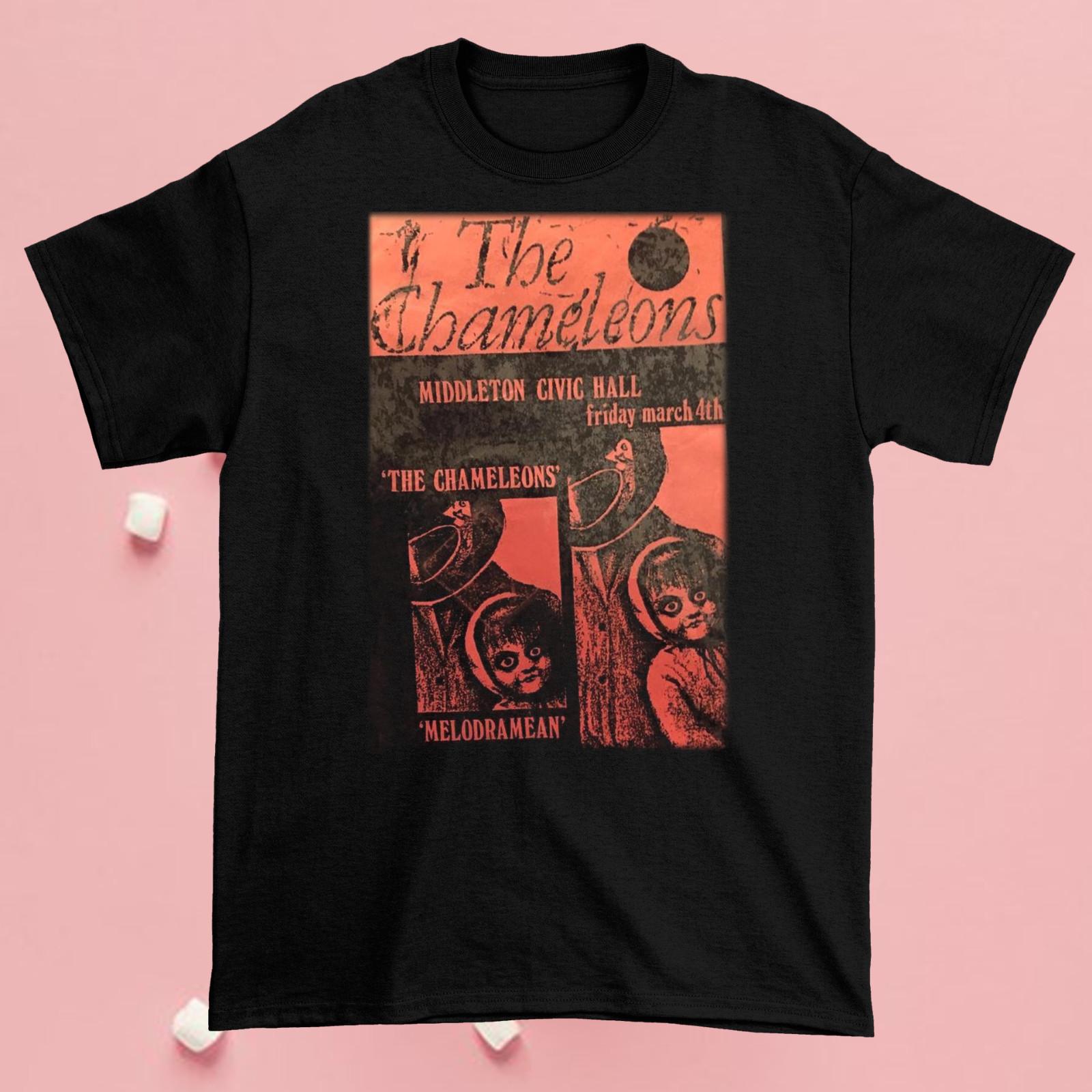 

Горячая Черная Футболка The Chameleons Топы Футболка Хлопок Унисекс S-4XL S