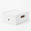 MUJI Recycled Polypropylene File Box Standard W25 x D32 x H12cm White Gray 15930838 1/2 - Approx. /