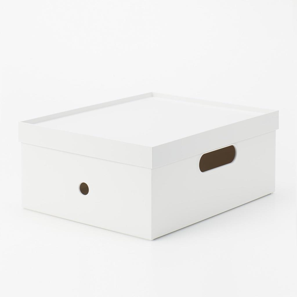 MUJI Recycled Polypropylene File Box Standard W25 x D32 x H12cm White Gray 15930838 1/2 - Approx. /