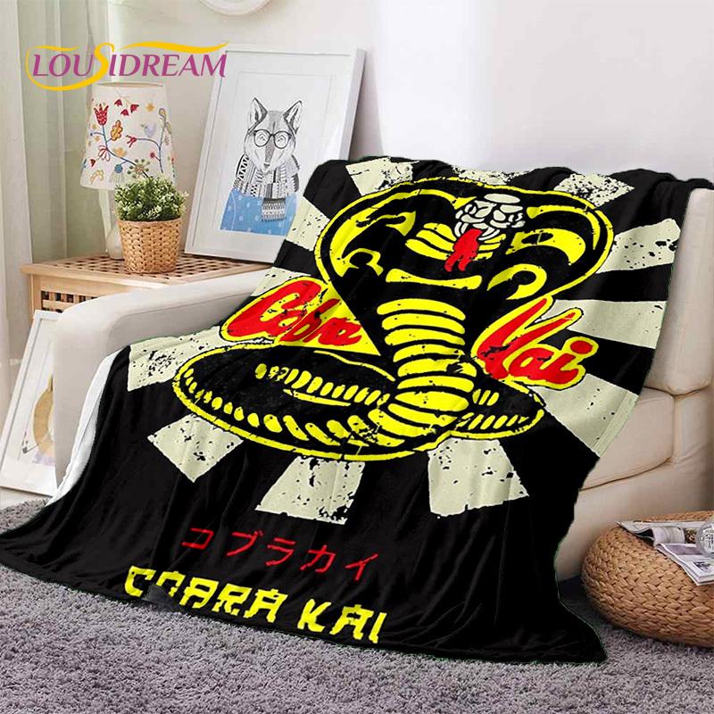 3D Cobra Kai Classics TV Amanda Karate Soft Flannel Blankets,Throw Blanket Comfortable Blanket for Picnic Beds Sofa Home Bedroom