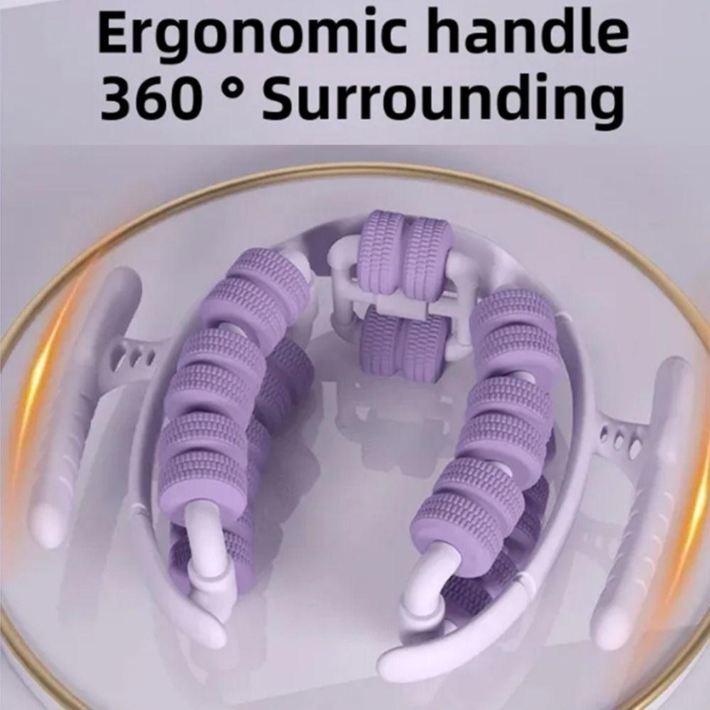 28 Wheel Annular Leg Clamp Massager Portable Slimming Roller Tool Body Slimming