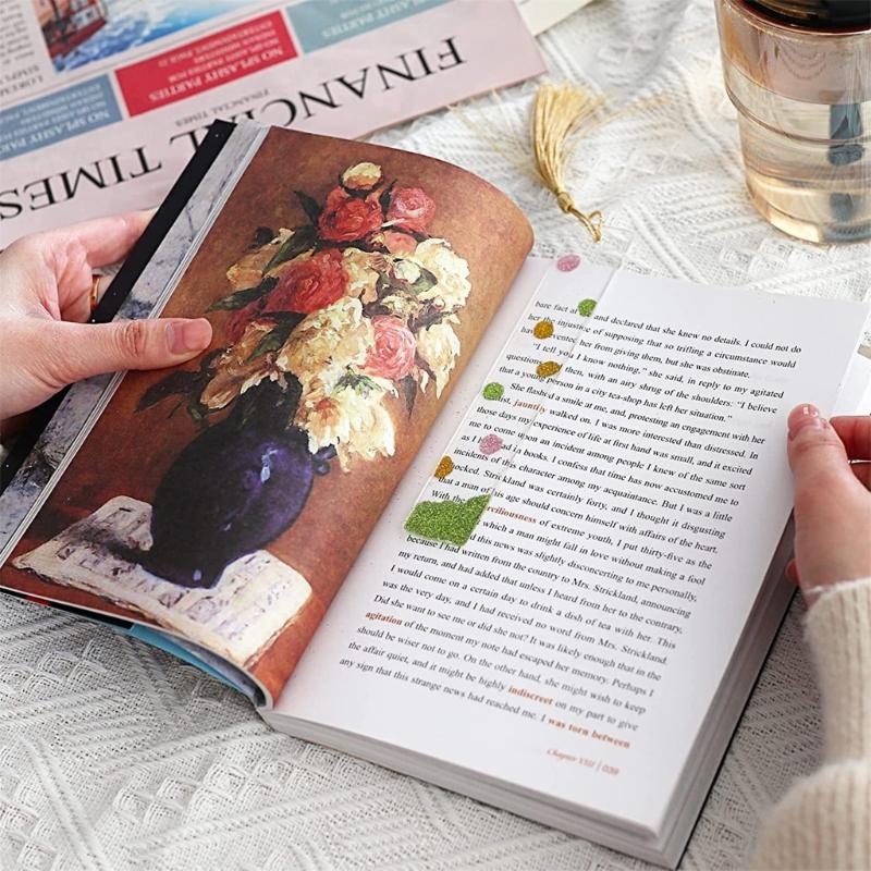 1 Set Acrylic Bookmarks Paper Bookmarks DIY Blank Bookmarks with Colourful Tassels Craft Bookmarks Aesthetic Bookmarks