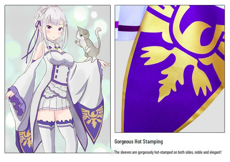 Re:Zero Emilia Women’s Anime Cosplay Costume