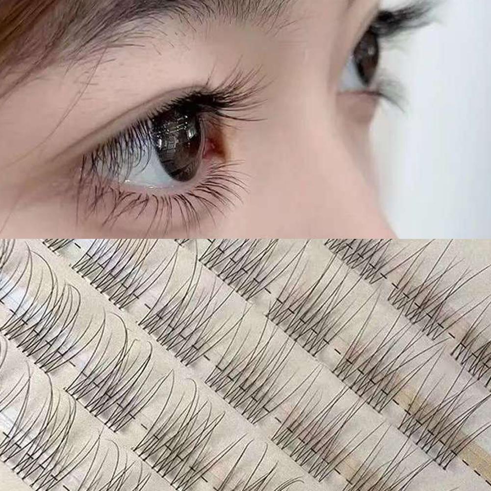 36/120pcs Self-Adhesive False Eyelashes, Natural Long DIY Individual Eyelashes Extension, Single Cluster Segmented Eyelash