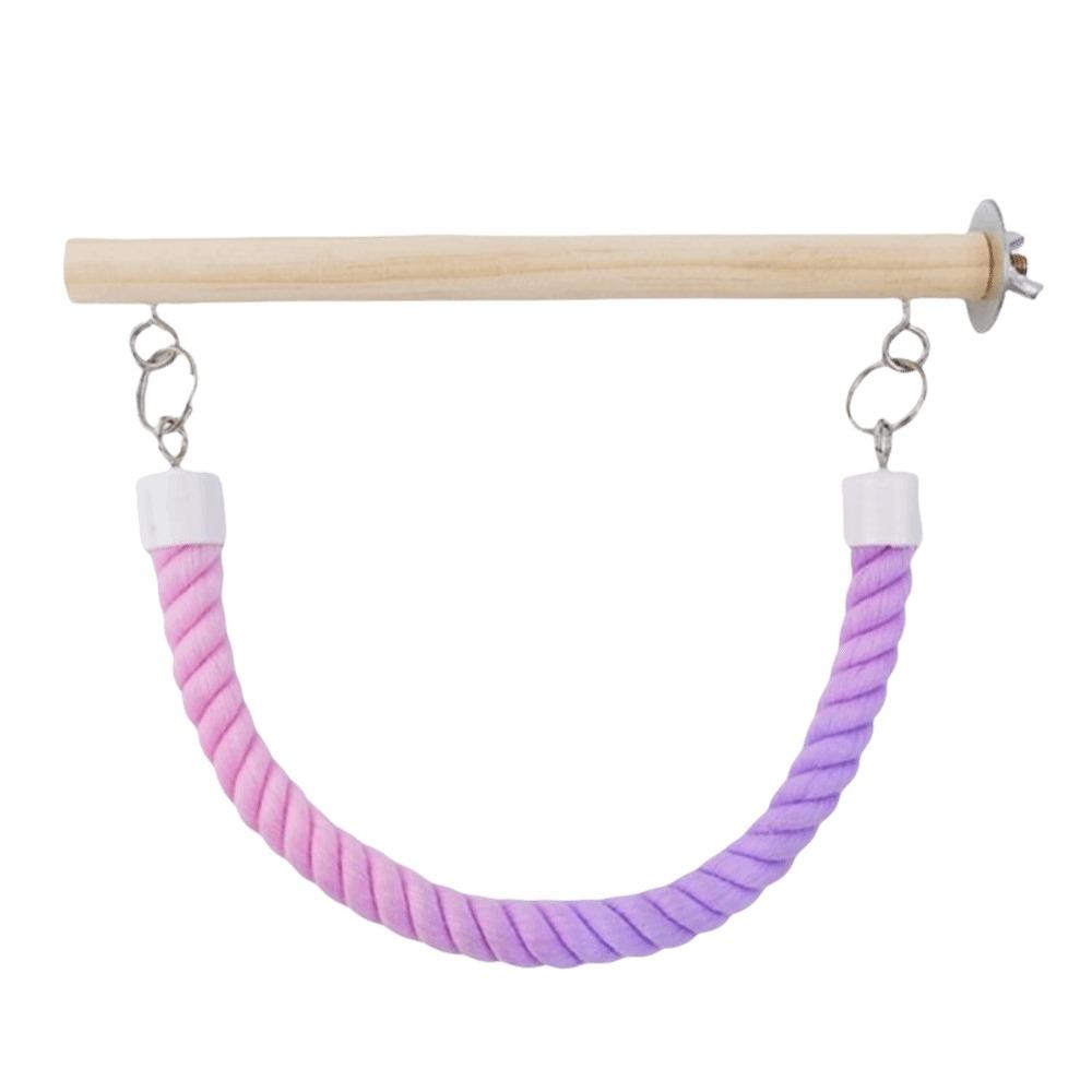 Bite Resistant Parrot Climbing Perch Suction Cup Parrot Swing Stand Pole Interactive Toy 1PC Screw Style