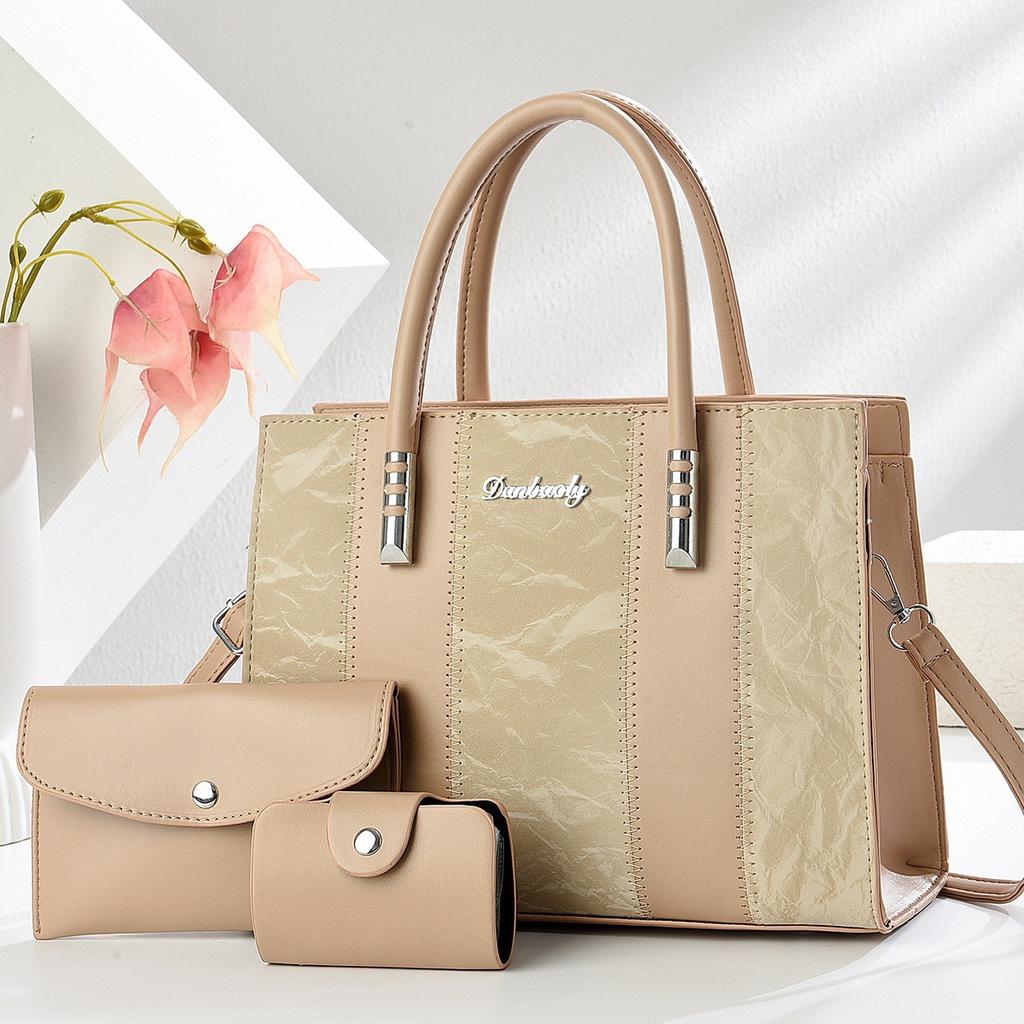 New Striped Color-block Personalized Simple Versatile Mother-and-child Bag, Single-shoulder Handheld, High-quality Large-capacity Bag