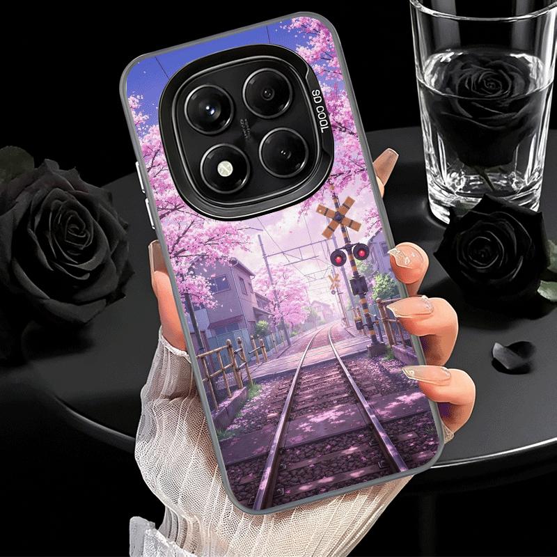 Anime Aesthetic Scenery Soft Phone Case for Samsung Galaxy S24 S25 FE S26 Edge S23 Ultra S22 Plus S21 + Shockproof Cover Back Sh