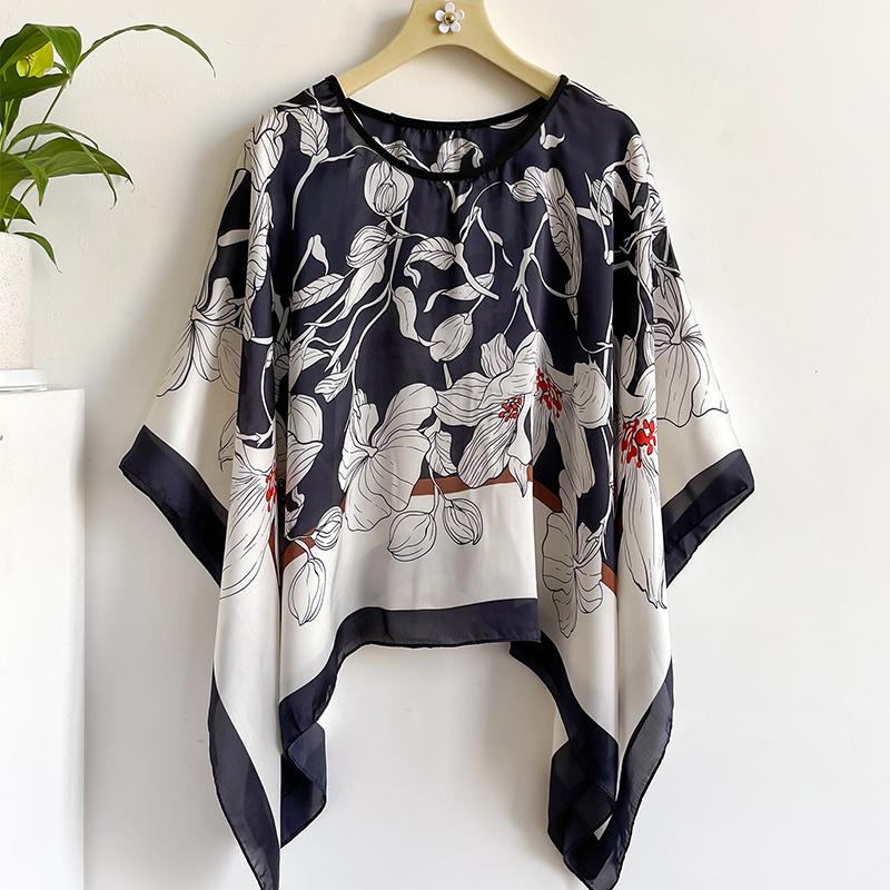 

Silk Scarf 110X110Cm Luxury Designer Pullover Scarf Print Head Large Handkerchief Hijab Shawl Women Bandanna Foula