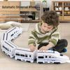 Electric High-Speed Rail EMU Toy Train: Free Assembly Parent-Child Simulation Set