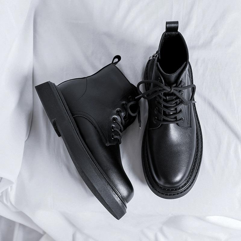 Martin boots men's British style summer breathable locomotive handsome tooling Chelsea boots ins trendy short boots 59332-R