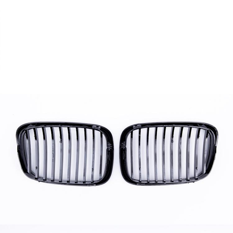 For BMW E39 5 Series 525 528 Gloss Black Grille Car Front Hood Grill Kidney Grilles Racing Grill 99-03 Accessories Single Line