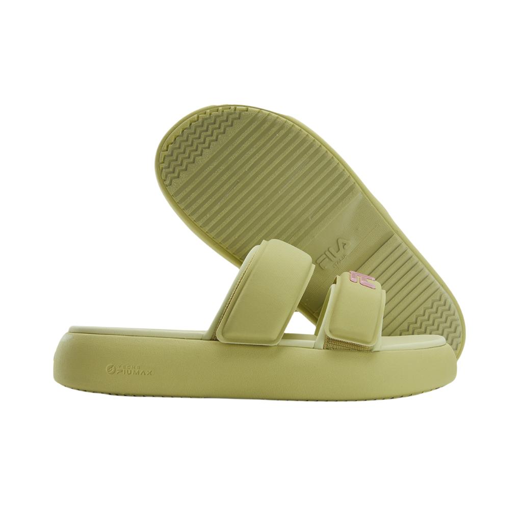Fila Donut Fashion Versatile Casual Comfortable Slide Sandals Women Footwear Gold Green F12W421505FGG