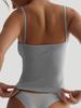 Summer Camisole Crop Top Long Pants Casual Wide Leg Pants Lazy Style Set For Women