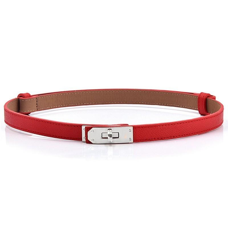 Contemporary Waist Adjustable Belt With Sleek Metal Buckle For Elegant Dresses In Colors Fall
