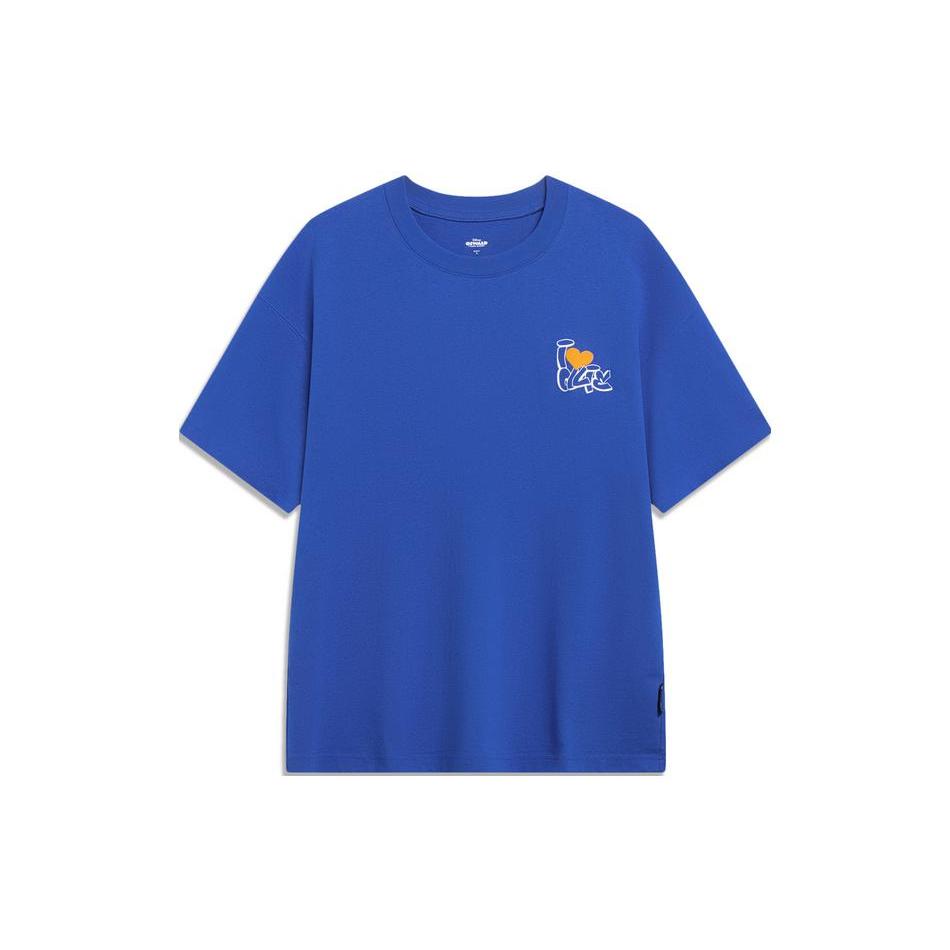 Li Ning Disney T Shirt Unisex Bright Blue AHST317-2