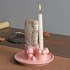 Nordic White Ceramic Incense Candle Holder - Minimalist Sage Dish for Atmosphere Decor.