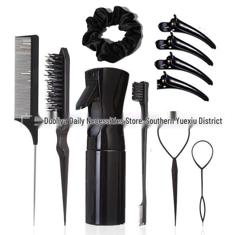Bestseller Haarstyling-Set: Toupierbürste, Balayage-Kamm, Sprühflasche mit kontinuierlichem Sprühstoß, Werkzeug für Haarverlängerungsnadel