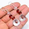 White Topaz, Citrine Gemstone 925 Sterling Silver Jewelry Earring 2.40" GK-5160