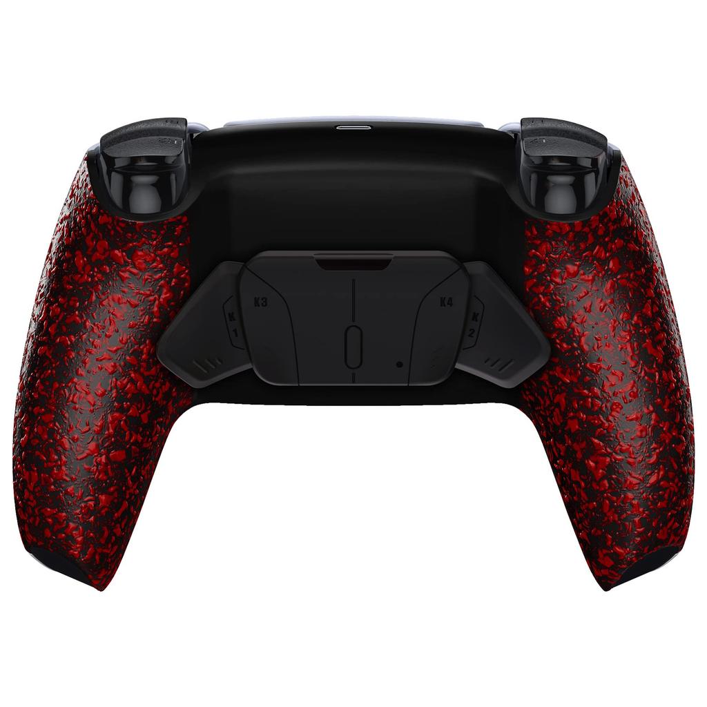 eXtremeRate RISE4 Remapping Kit for PS5 Controllers Programmable Back Paddle Plastic Upgrade Board with Redesigned Textured Back Case 4 Back Buttons