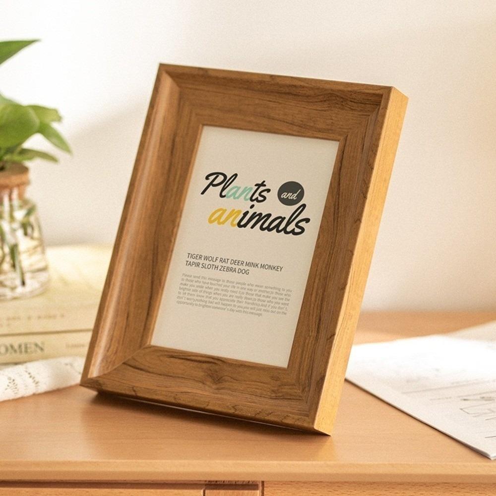 Multi-Size Photo Frame Acrylic Resin Resin Picture Frame Wide Border Retro Style Vintage Photo Frame Home Decoration