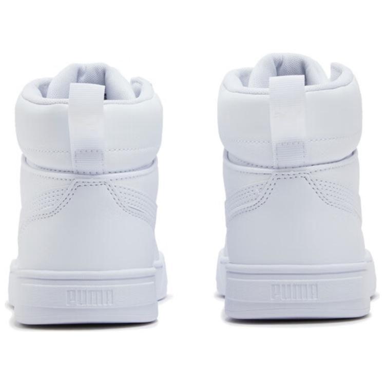 Puma Caven Abrasion Resistant Mid Top Skateboard Shoes Unisex White 401799-01