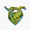 53CM Twill Silk Scarf Woman Mountain Painting Square Scarves Wraps Bandana Small Hijab Silk Foulards Tie Headband Neckerchief