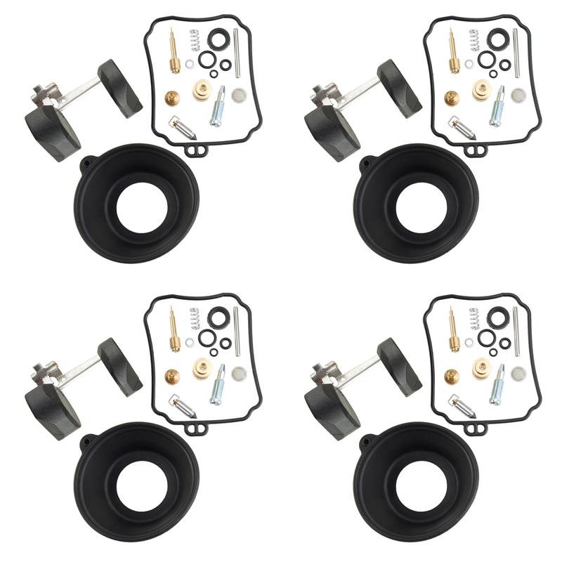 4 Sets Motorcycle Carburetor Carb Repair Rebuild Kit Fit For Yamaha Seca II 600 XJ600S 1992 1993 1994 1995 1996 1997 1998