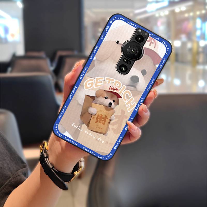 Phone Pouch Silicone Phone Case For Sony Xperia Pro-I Graffiti Full Wrap Anti-dust Protective Soft Case Cute Waterproof