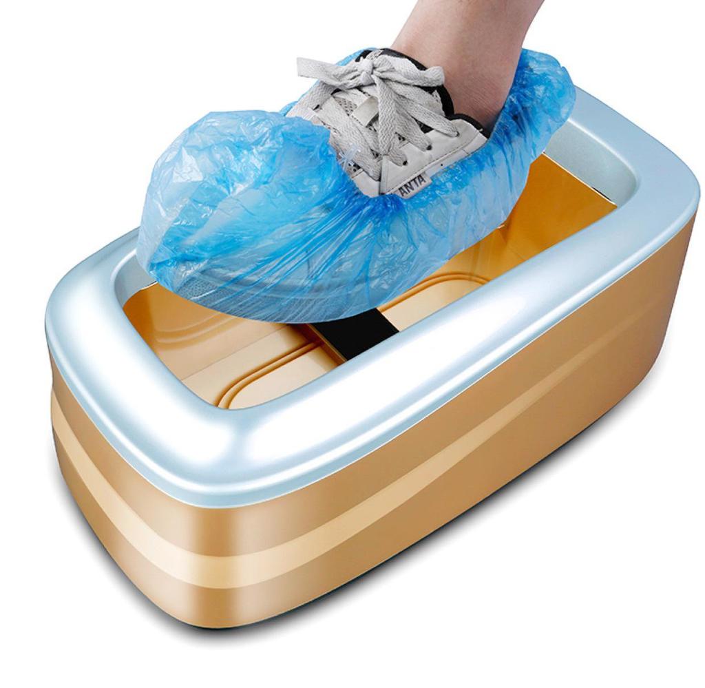 T-Type Buckle Disposable PE Shoe Covers, Thickened, 100 Pieces/Bag for Household Use